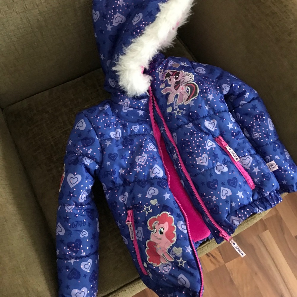 My Little Pony Girls Winter Coat Size 5/6